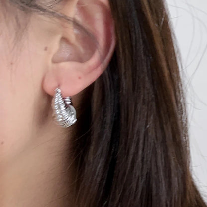 Modern Jewelry Pretty Texture Metal Hoop Earrings For Women Party Gifts Cool Trend Ear Accessories Hot Selling Dropshipping