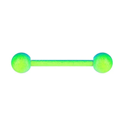1PCS/4PCS Green Blue Acrylic Balls Tongue Barbell Splatter 316L Stainless Steel Bar Tongue Rings Piercing Badiee Stylez