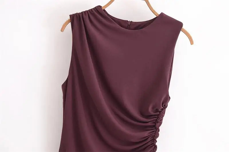 New Elegant Dresses Women's Summer 2025 New Fashion Tight Ruched Mini Party Women's Dress Street Youth Holiday Dress