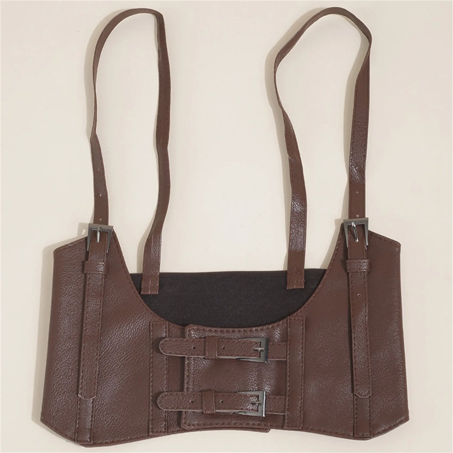 Women's Waist Belt Underbust Corset PU Leather Adjustable Punk Cummerbund Corset Wide Belts Dress Costume Waistband Cincher 1PC