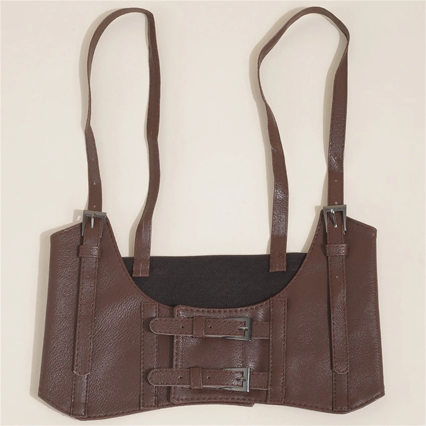 Women's Waist Belt Underbust Corset PU Leather Adjustable Punk Cummerbund Corset Wide Belts Dress Costume Waistband Cincher 1PC