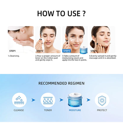 Hydro Boost Face Moisturizer with Hyaluronic Acid for Dry Skin, Oil-Free and Non-Comedogenic Water Gel Face Lotion