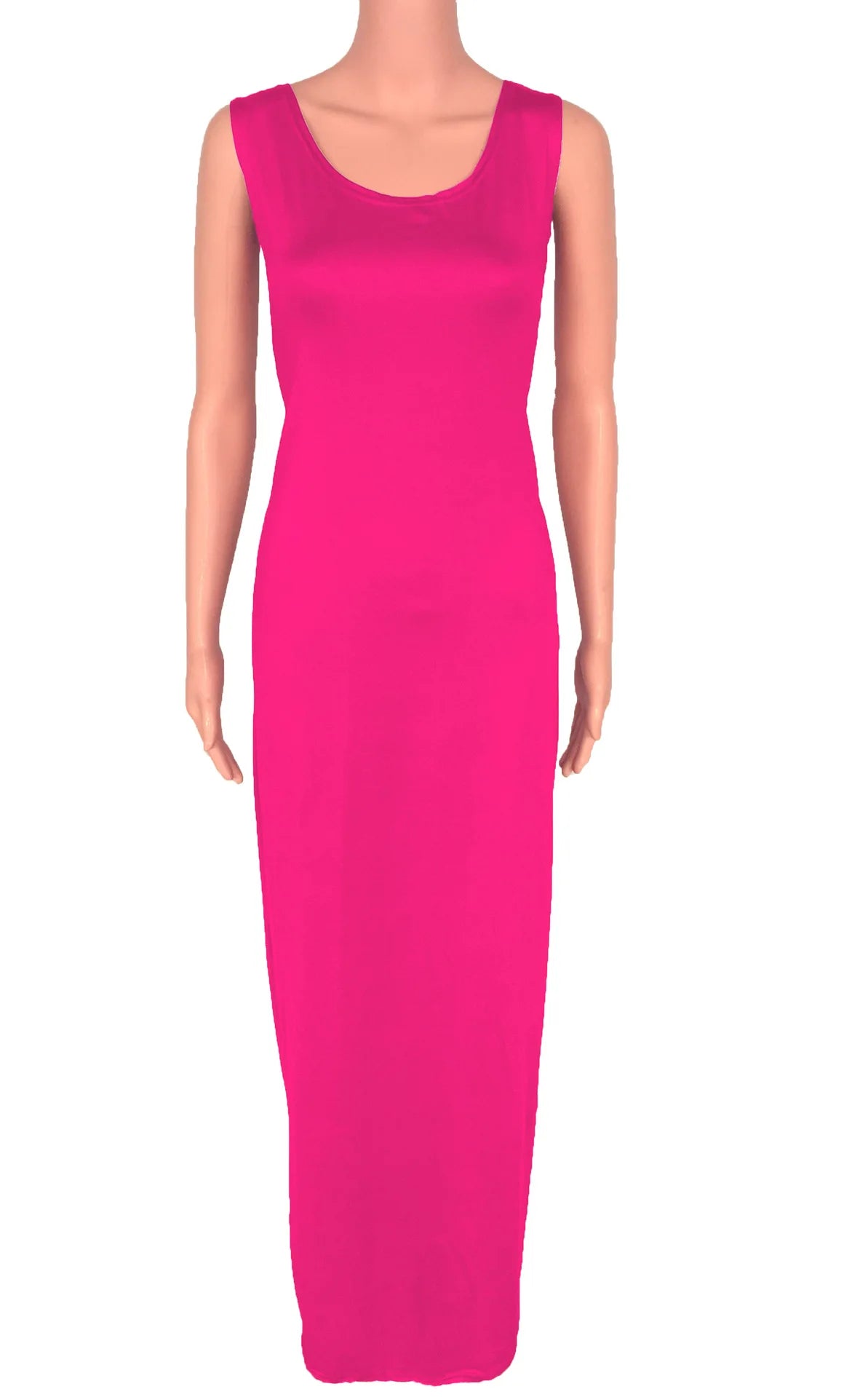 Sexy Solid Color Slim Bodycon Long Maxi Dress Women Elegant Sleeveless Skinny Dress Club Party Vestidos Badiee Stylez