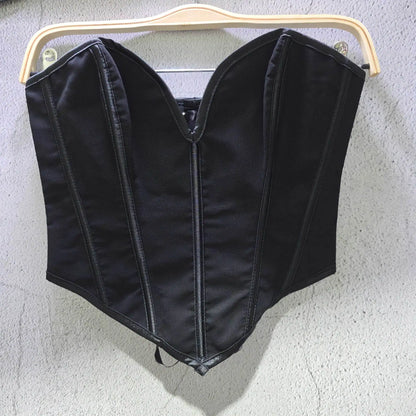 Y2k Top Women Clothing Sexy Tops Camis Tees Fashion Clothes Corset Streetwear Party Club Underwear Bustiers Slimming Lingerie B-black