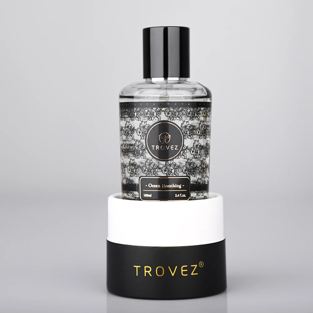 TROVEZ Ocean Breathing 100ml Perfume Elegant Fresh Fragrance Citrus Tone Unisex Perfume Long-lasting Scent Body Spray Scent Gift - Badiee Stylez