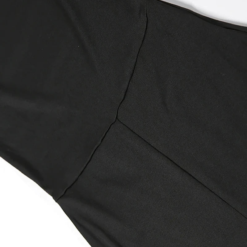 Sexy Women's Jumpsuits Autumn Black Backless Long Sleeve Bodycon Rompers Fashion Streetwear Flare Pants Casual Slim Jumpsuits Badiee Stylez