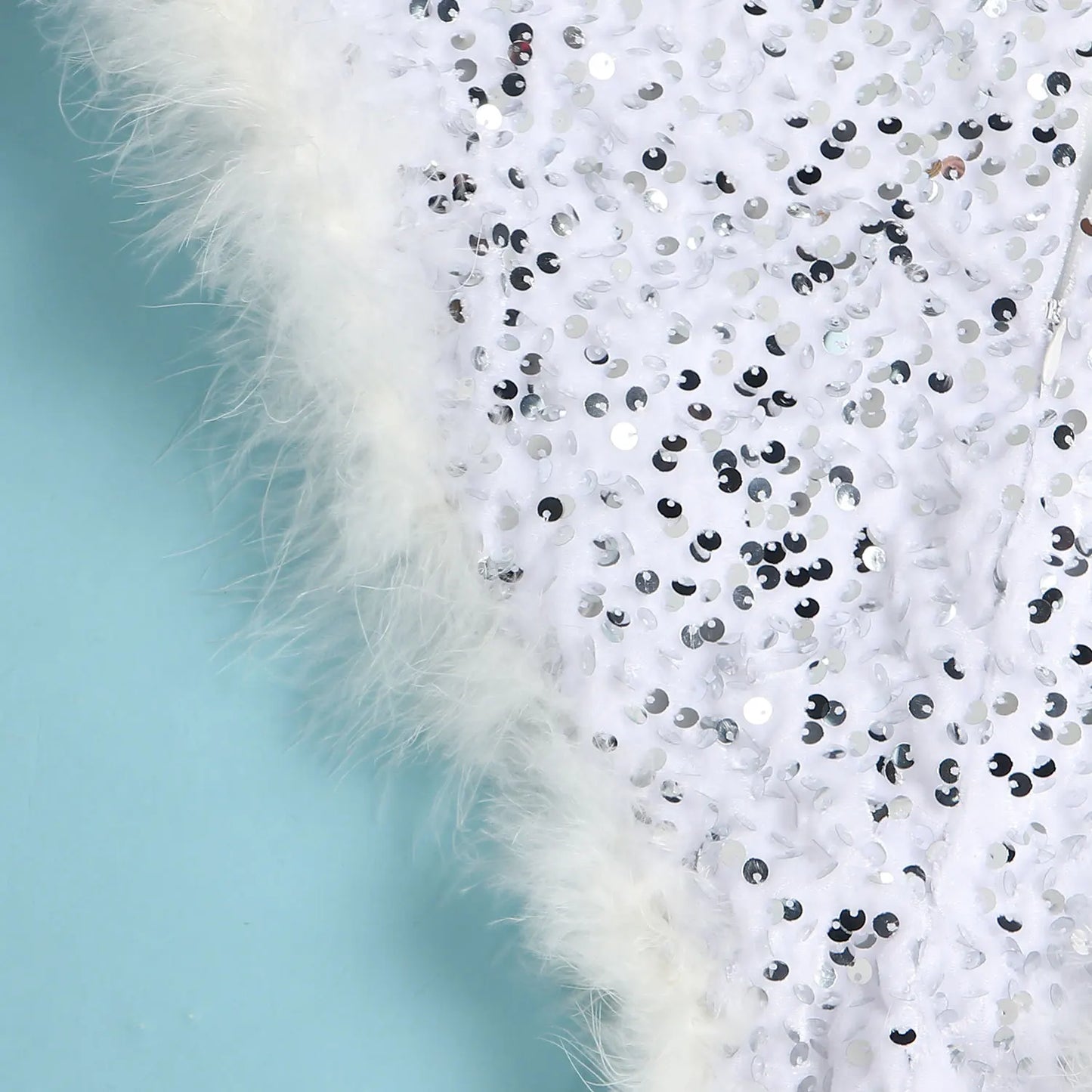 Women's Elegant Sequined Feather Slim Patchwork Bodysuits Spring Summer New Sexy Bodysuits Women Long Sleeve Backless Bodysuits