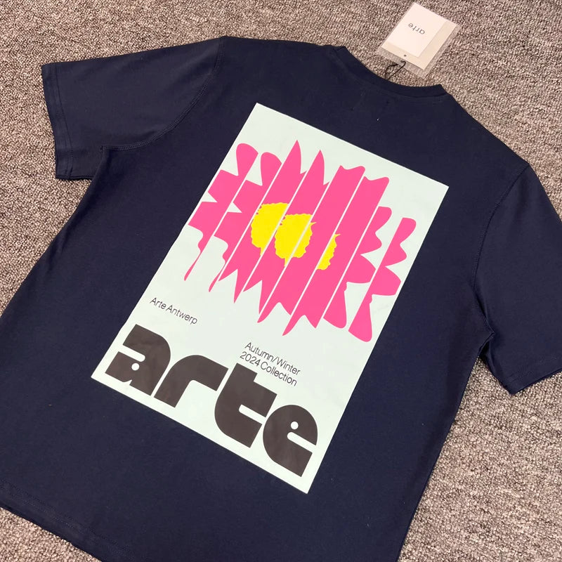 ARTE T-shirts Men Women Couples Streetwear High Quality Print Round Neck Short Sleeve Arte Top Tee One Day Shipped Out