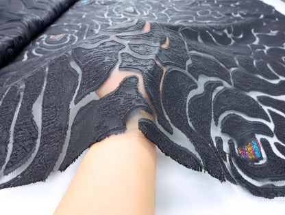 Latest French Brocade Jacquard Tulle Lace Fabric 2024High Quality African Gilding Satin Lace Fabric For Women Wedding Dress Sew