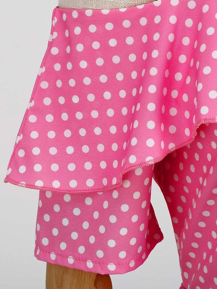 Off the Shoulder Elegant Vintage Party Dress Women Summer Polka Dot Ruffles A Line Midi Dresses