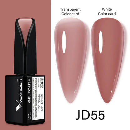 Venalisa 15ml Nail Prep Dehydrator Fast Dry Acid-Free Primer Bond Natural for Builder Jelly Gel Nail Gel Polish Color GelVarnish JD55 jelly color