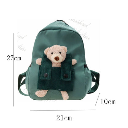 New Kids Cartoon Personalized Name Backpack Cute Baby Backpack Custom Embroidered Name Kindergarten Book Bag Outgoing Snackbags