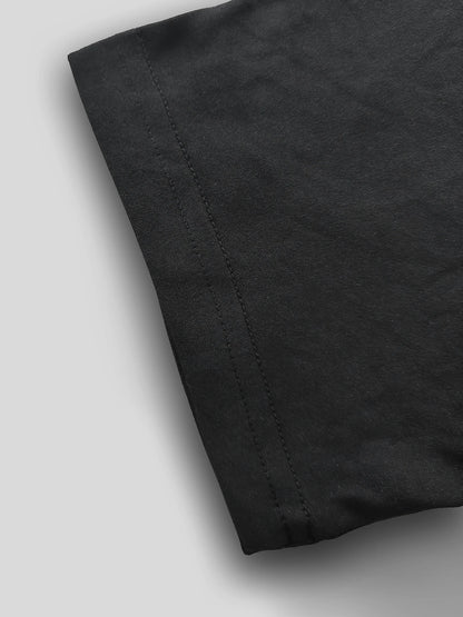 Love electrocardiogram Plus size women's round neck short sleeve T-shirt with elastic half sleeves and trendy prints