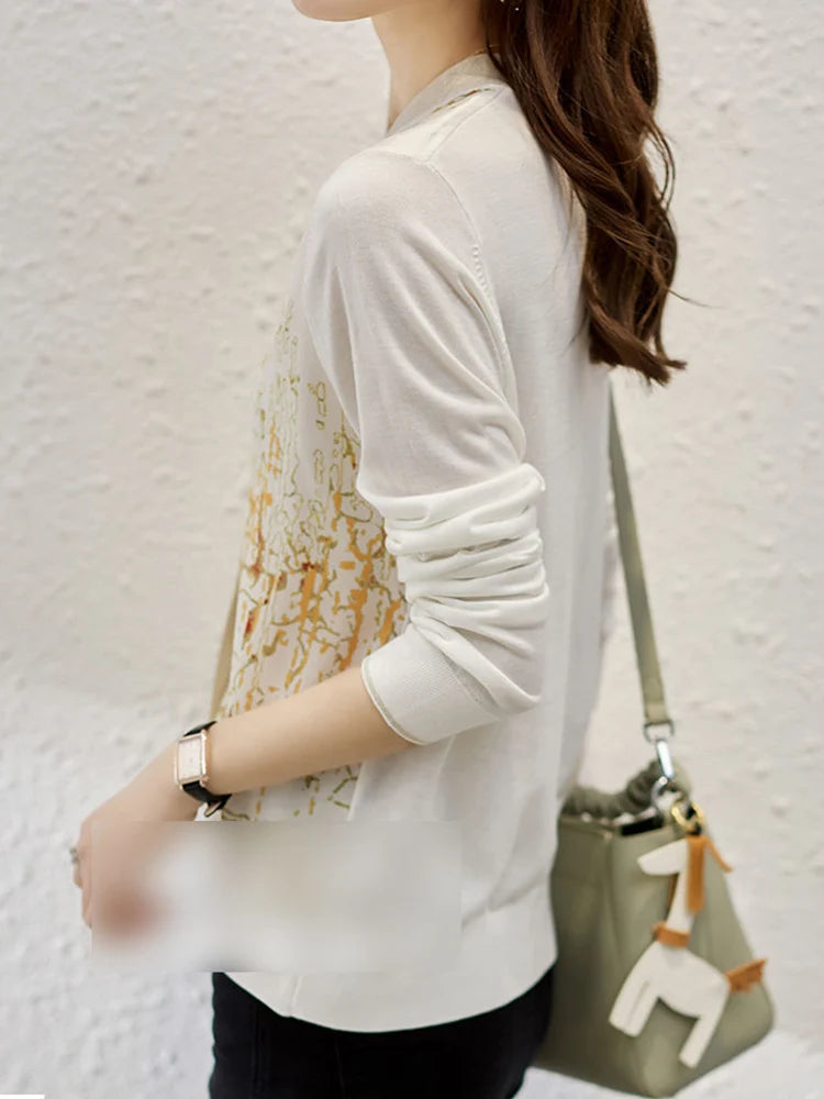 New Casual Soft Knit bottoming shirts Sweater cardigans sweater Tees Basic shirts knitted Tops