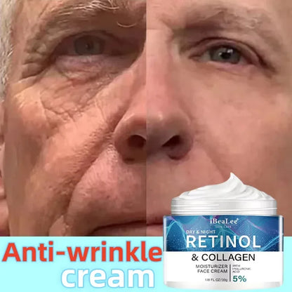 Retinol Anti-wrinkle Cream For Men Collagen Anti-Aging Removal Face Neck Wrinkle Efficient Moisturizing Firming Korean Skin Care Default Title