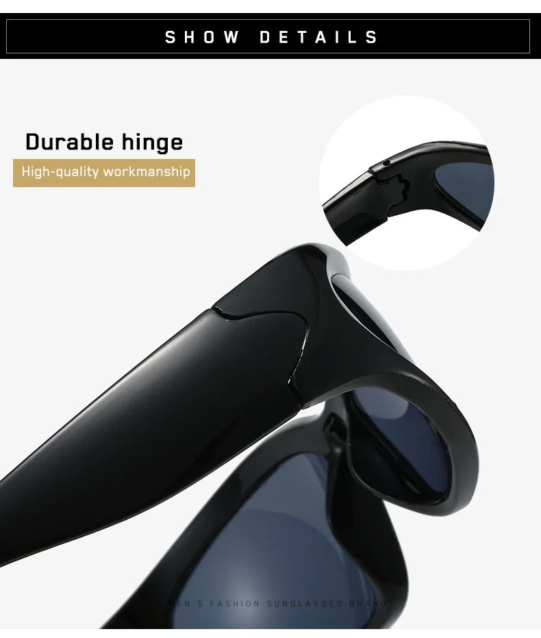 1/2/3pcs Fashionable Men and Women Sunglasses High-end Y2K Square Bicycle Glasses Resistant Sunglasses Outdoor Hiking Glas UV400 Badiee Stylez