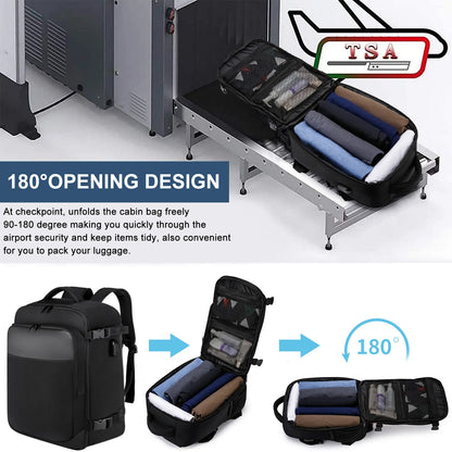 Geestock ryanair 40x25x20 Aircraft Backpack Multifunctional Travel Backpack CarryOn Cabin Luggage Waterproof 14" Laptop Backpack