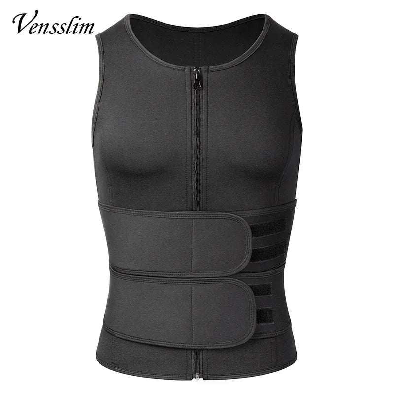 Vensslim Men Body Shaper Waist Trainer Vest Slimming Shirt Sauna Sweat Compression Undershirt Shapewear Fat Burner Workout Tops Badiee Stylez