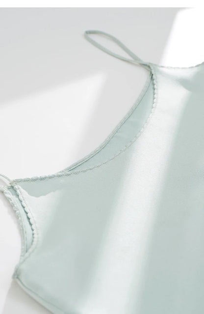 AMII Minimalism Sleeveless Top Women 2024 Summer New Camisole&Vest Office Lady Straight Chiffon Casual Female Clothing 12140330