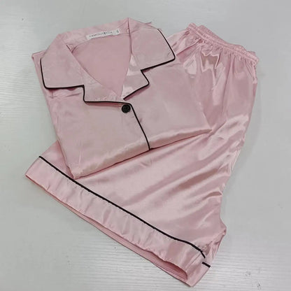 BPersonalised Satin Sleep Shorts Bridesmaid Pyjamas Set Matching Bridesmaid Proposal Gift Her For Women Silk Sleepwear Pajamas Pink