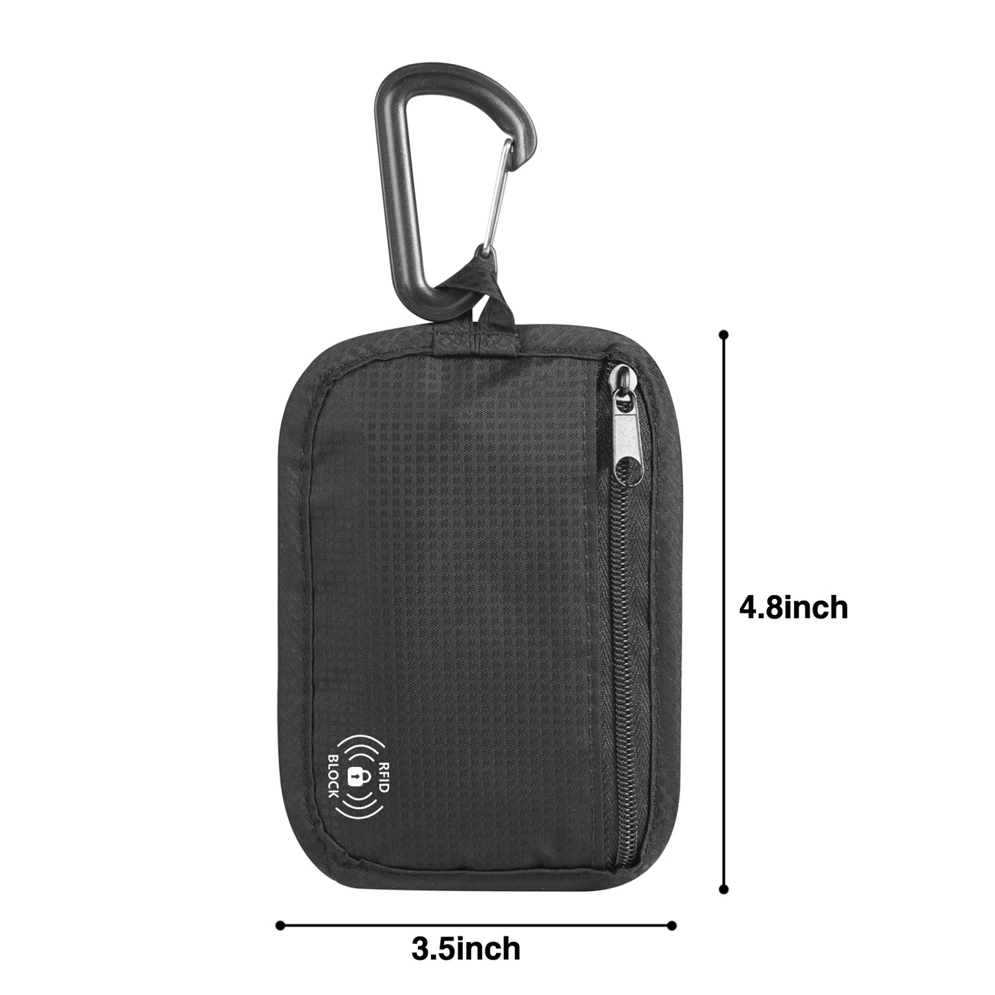 RFID Blocking Lightweight Hidden Clip Stash Money Belt Travel Pouch + Credit Card/ID Holder Money for Women & Men