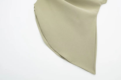 Asymmetric T-shirt New Women's Fashion Trend Spicy Girl Celebrity Temperament Off Shoulder Top