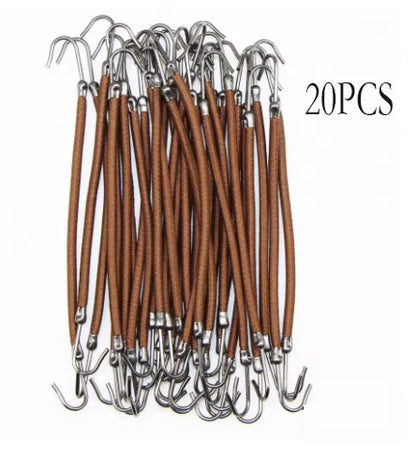 5/10/20 Pieces of Fashionable Double Hook Headband Rubber High Elasticity Design Headband Ponytail Headwear Women's Accessories