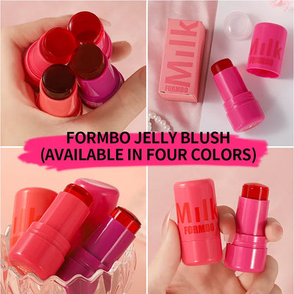Face Makeup MILK Cooling Water Jelly Tint Lip & Cheek Blush Stain Hydrating Bouncy Jelly Texture Long Lasting Blush 5g