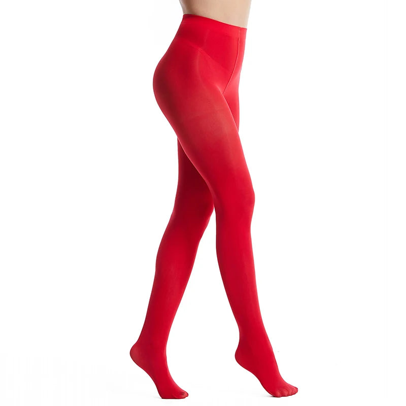 Plus Size Women Sexy Long Stockings Candy Color Velvet Pantyhose Spring Summer Autumn Large Elastic Tights school girl lingerie Badiee Stylez