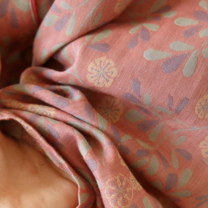 2025 Spring/Summer New Women's Pajama Set 100% Cotton Short Sleeve+Capris Two Piece Set for Large Flower Thin Home Furnishing