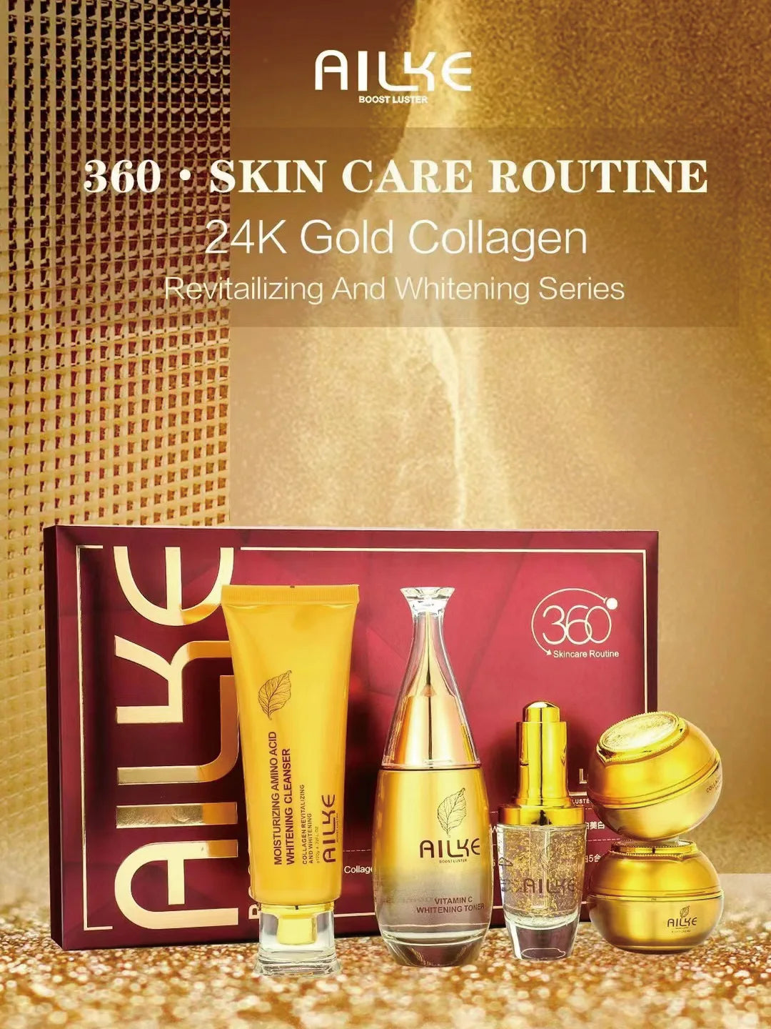 AILKE Whitening Dark Spot Remove Facial Skin Care Cream With Collagen Anti- Freckles Wrinkle Repair Women Premium Face Product