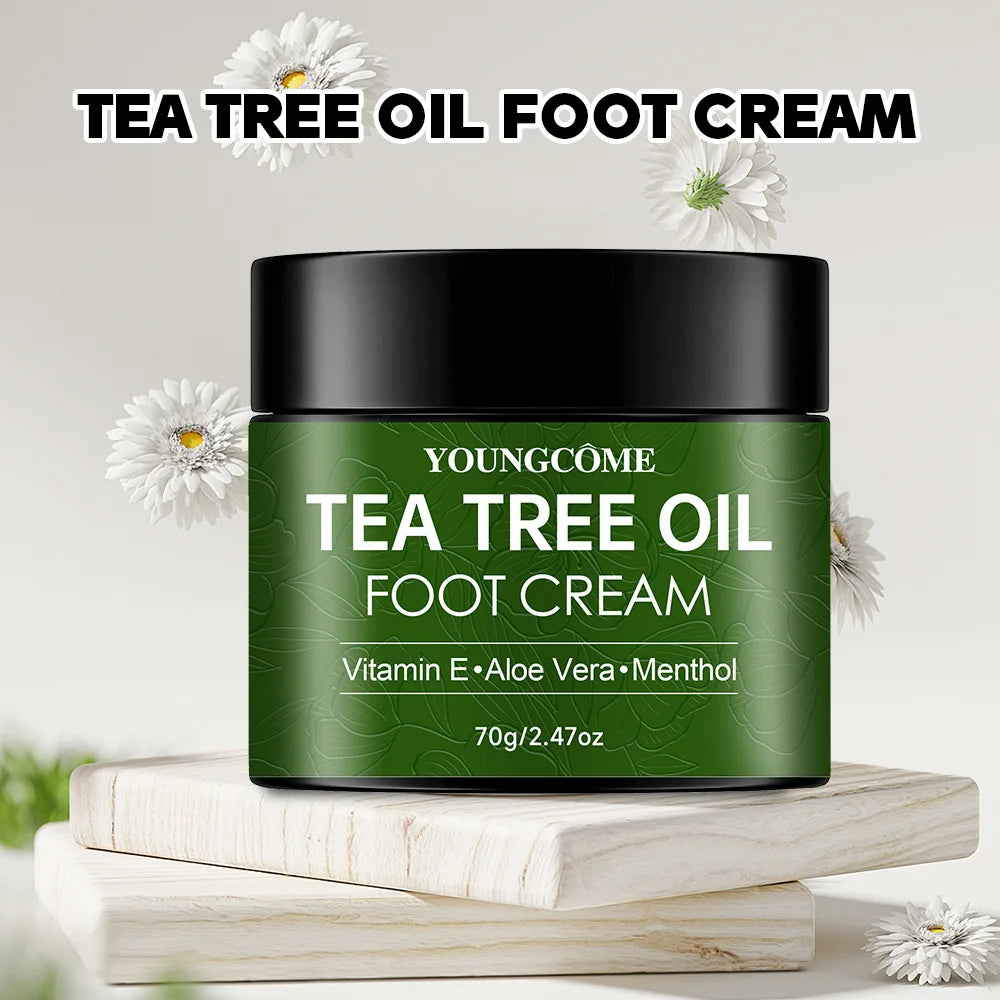 Tea Tree Foot Cream Heel Cracking Repair Products Exfoliation Dead Skin Removal Softening Moisturize Smooth Skin Care new
