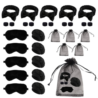 Comb set with storage bag, bring eye mask sleeping cap headband wristband, party gift package,gift,Special for real hair wigs Badiee Stylez