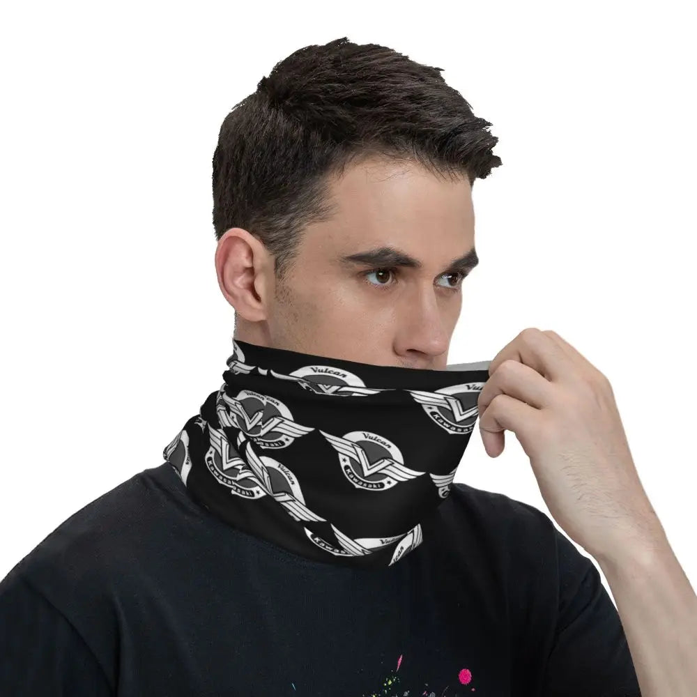 Vulcan Motorcycle Modren Bandana Neck Cover Printed Wrap Scarf Multi-use Headwear Outdoor Sports Unisex Adult Washable