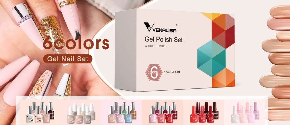 50ml Venalisa Soak off Thick Jelly Gel UV Construction Gel Builder Extend 24 Color Camouflage Milky White Nail Art Hard Nail Gel