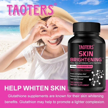 Glutathione Capsules - Contains Probiotics and Vitamin A for Skin Care, Anti-Aging, Antioxidant, Immune System Enhancement