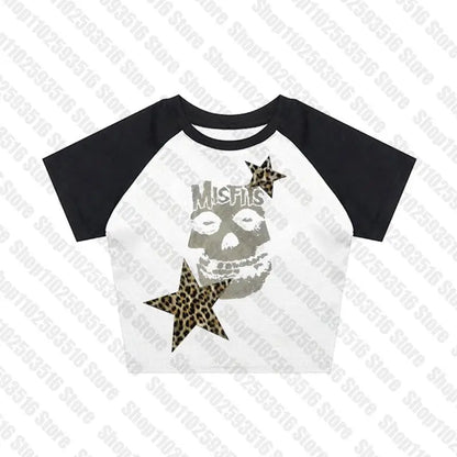 Woman Clothing Gothic Dress Harajuku Party Dresses Graphic Rock Y2k Clothes Black Mini Dress Punk Goth Emo Short Women's Summer White5