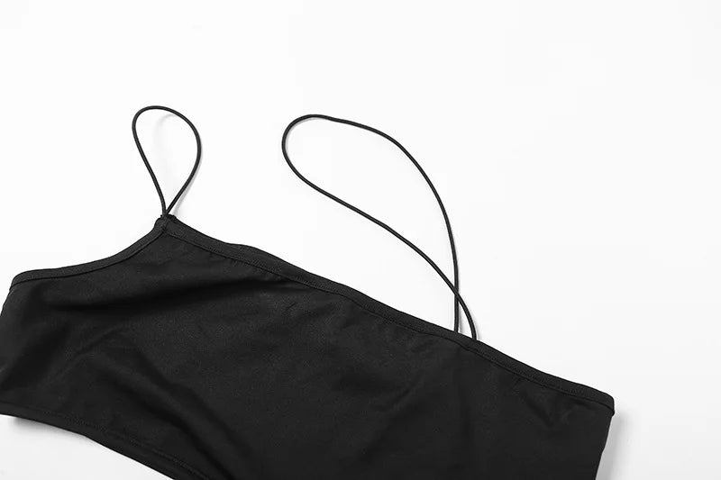 Asymmetrical Cut Out Mesh Crop Top with Sleeves Fairy Grunge Clothes Transparent Camisole Tank Tops