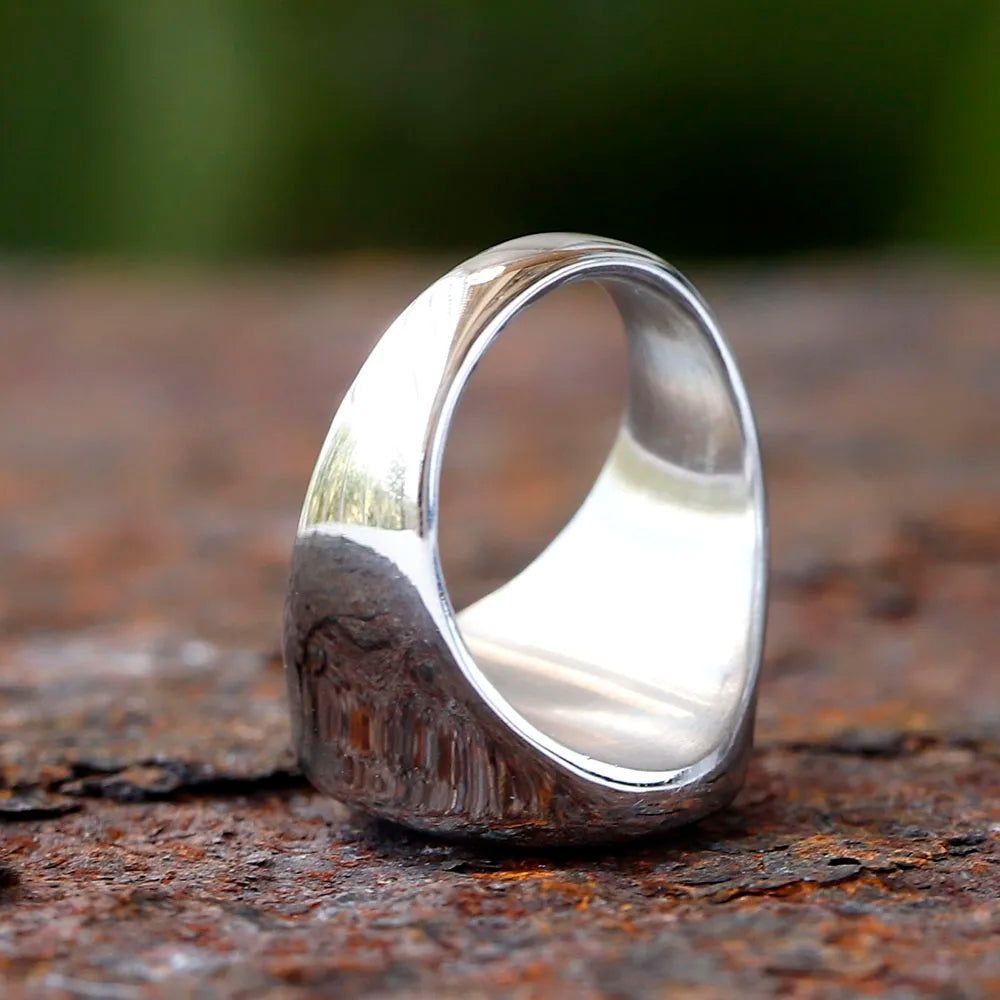 2024 New Fashion 316L Stainless Steel 3D dragon Head Ring High Polished Men's Animal Jewelry for men gift