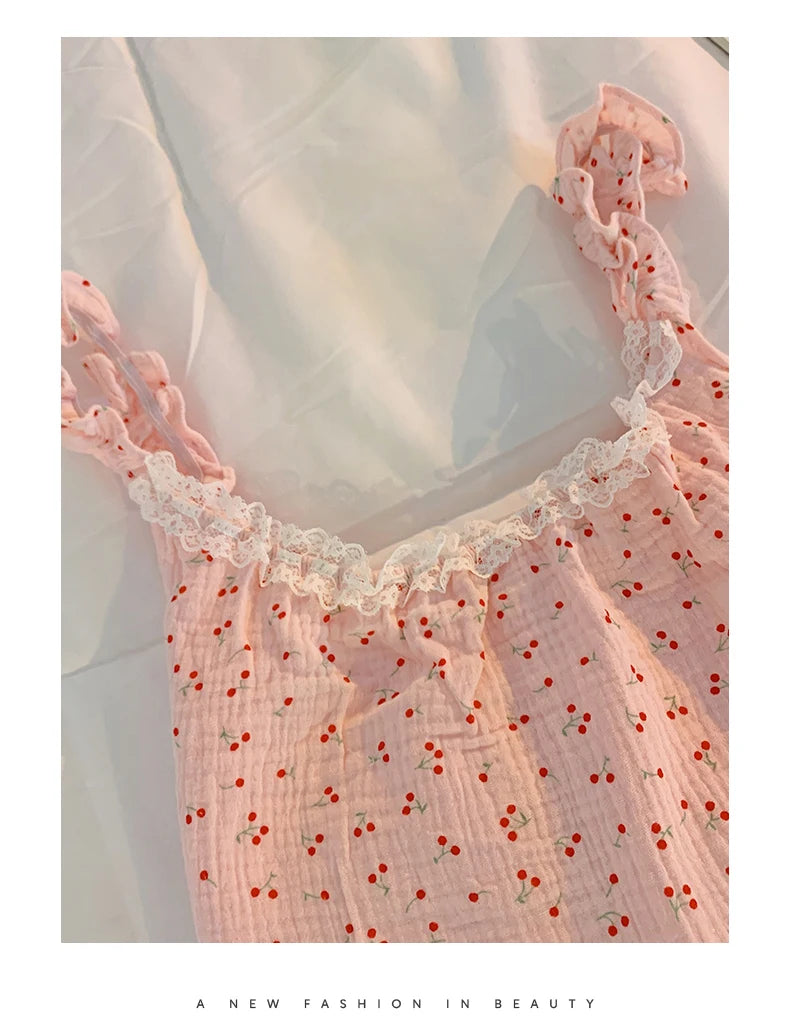 Summer Ins Sle Women's Cotton Spwear Sweet Strap ort Pants Home Clothes Sexy Cute Japanese Sle Pure Desire Home Clothes