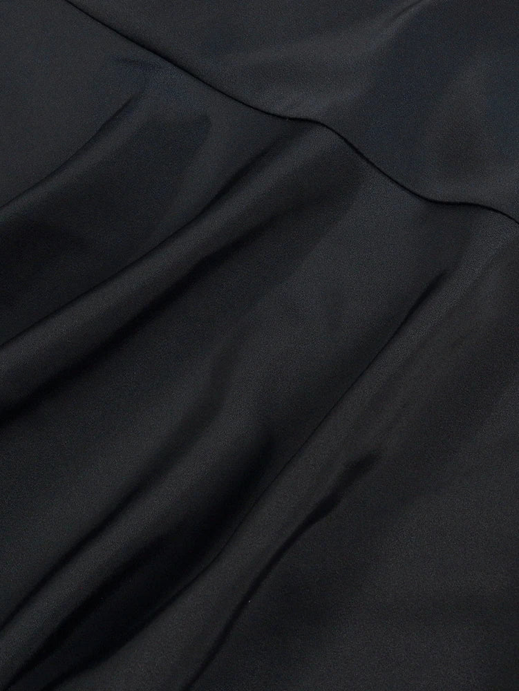 Plus Size 2025 New Women's Irregular Layered Solid Colour Half-body Skirt Polyester Versatile Elastic Waist Temperament Elegant