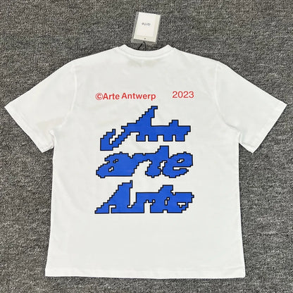 ARTE T-shirts Men Women Couples Streetwear High Quality Print Round Neck Short Sleeve Arte Top Tee One Day Shipped Out