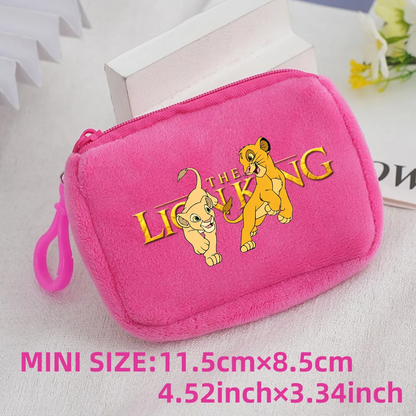 The Lion King Coin Purse Mini Coin Key Bag Money Pocket Plush Wallet Kid Cartoon Cute Moneybag Kawaii Birthday Gift Storage Bag 1pcs-033