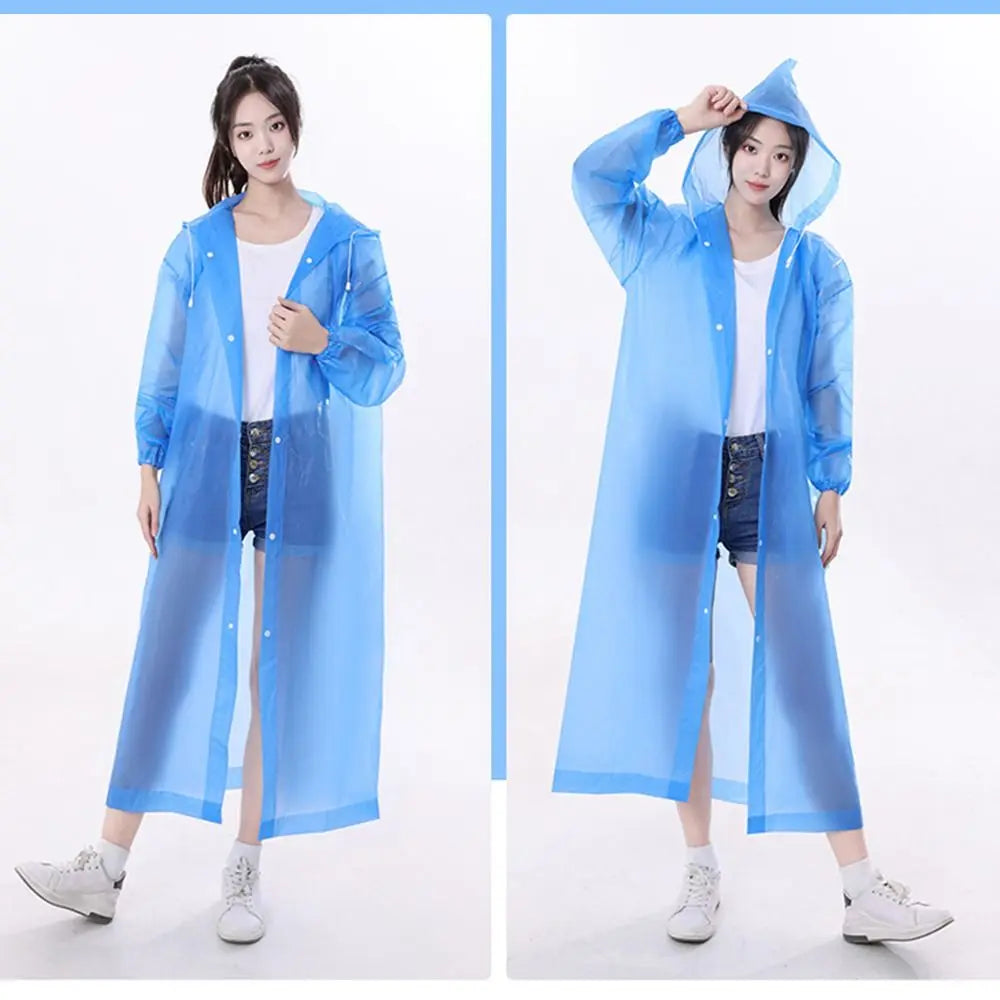 EVA Rain Coat New Full Body Thickening Adult Raincoat Waterproof Convenient Reusable Poncho Outdoor