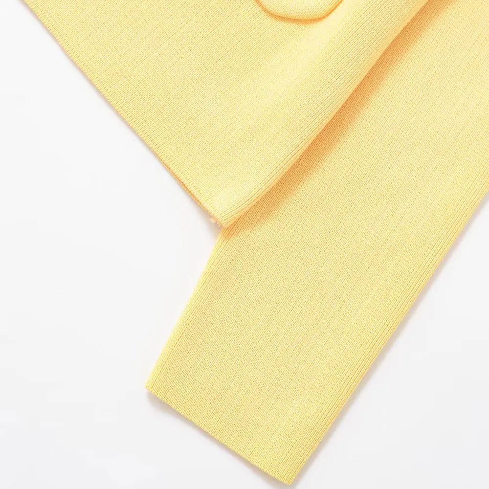 TRZA Women Fashion With Beaded Buttons Knit Cardigan Sweater Long Sleeve Patch Pockets Female Outerwear Chic Tops