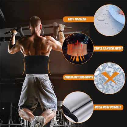 Waist Trimmer Unisex Belly Wrap Workout Sports Sweat Band Abdominal Trainer Weight Loss Body Shaper Tummy Control Slimming Belt