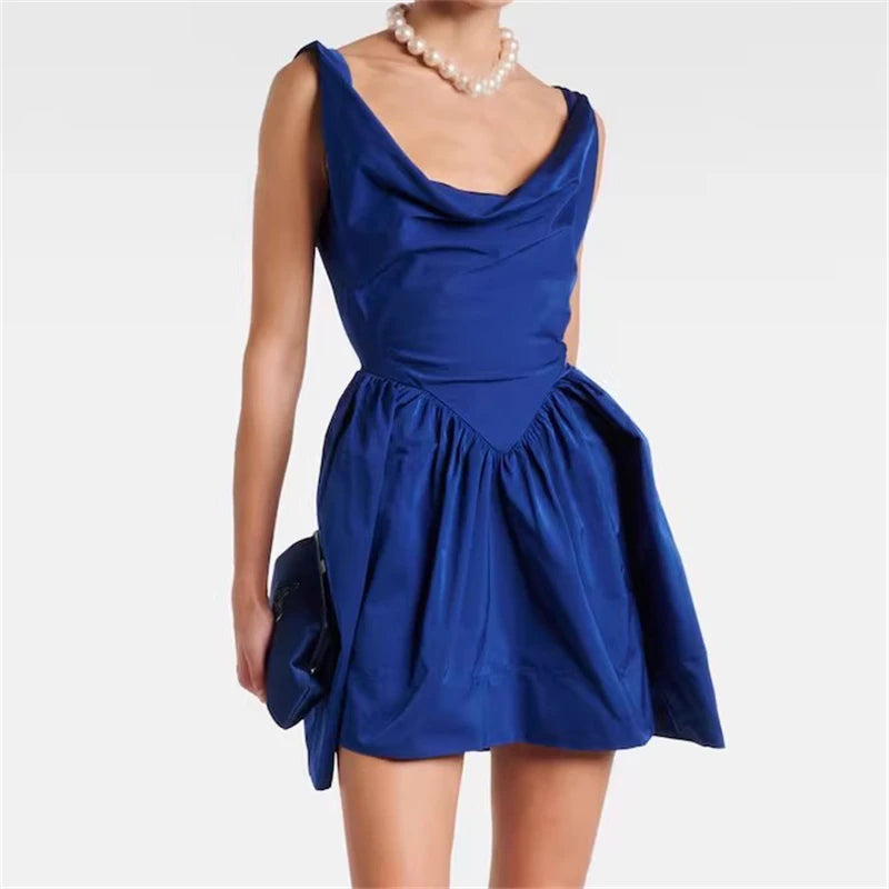 Women's dress New autumn 2025 suspender slim mini dress waist cinching sleeveless short dresses party dresses Evening dresses