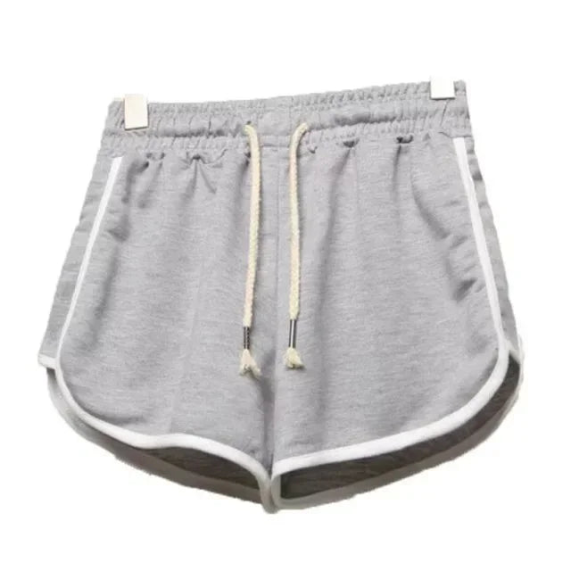 Summer Casual Bottoms Ladies Girl Shorts Streetwear Female Women Fitness Joggers Sports Running Breathable Plus Size Short Pants Gray