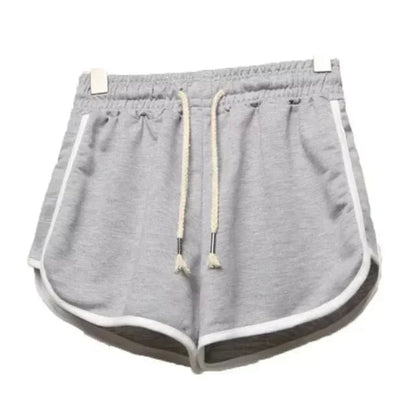 Summer Casual Bottoms Ladies Girl Shorts Streetwear Female Women Fitness Joggers Sports Running Breathable Plus Size Short Pants Gray