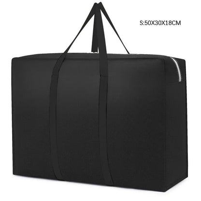 Extra Large Waterproof Moving Luggage Bags Laundry Shopping Bag foldable luggage travel bag Thin Oxford Cheap Quilt Organizer S BLACK